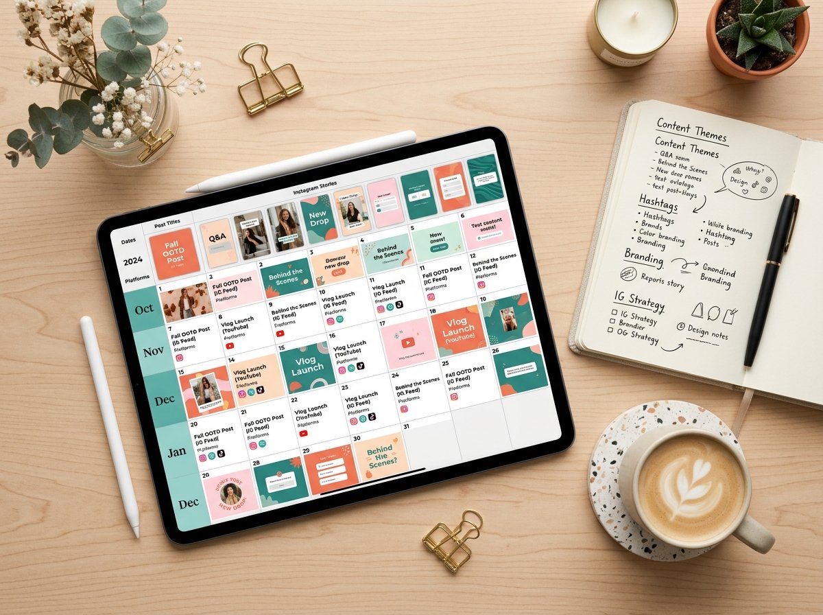 90-Day Social Media Content Calendar and Strategy Pillars